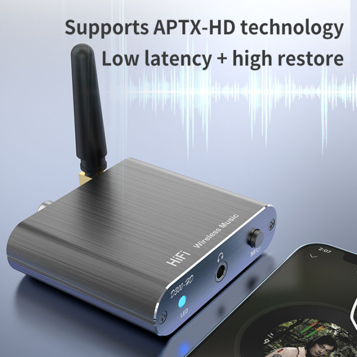 Qualcomm%20APTX-HD%20Bluetooth%205.2%20Audio%20Receiver%20Hifi%20Stereo%20Music%20CD-Quality%20Sound%203.5mm%20AUX%20Coaxial%20Optical%20Fiber%20Wirelss%20Adapter%20-%20Image%204