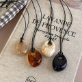 Minimalist Retro Gradient Pendant Necklace Korean Style Long Sweater Chain Necklace Female Autumn and Winter Accessory.