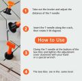 50pcs Reuseable tile leveling system t-lock spacer tile leveller 1.5mm size. 