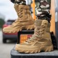 Casual Hiking Boots Special Forces Field Man Boot Lightweight Outdoor Non-Slip Men's Outdoor Men Motorcycle Boots.