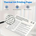 2 Roll A4 Thermal Paper 210mm Width Diameter 30mm Printer Paper Fit for Peripage A40 Phomemo M08F S8 MT810 Thermal Printer. 