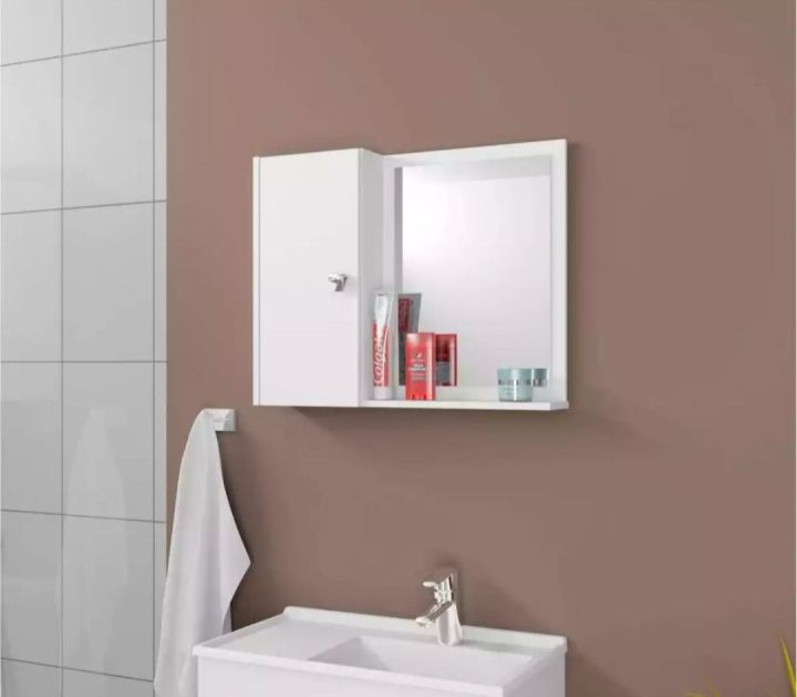 Bathroom Cabinet With Mirror and Shelves