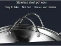 Stainless steel Double ear cooking pot. 
