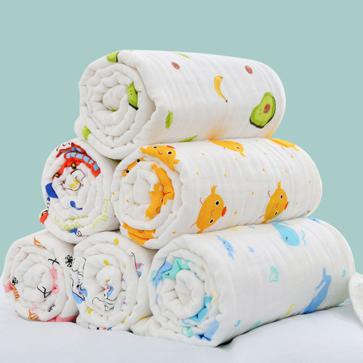 4-Layer%20Gauze%20Infant%20Washcloth%20Baby%20Bath%20Towel%20Newborn%20Bathrobe%20Cotton%20Swaddle%20Blanket%20for%20Boy%20Girl%20Children's%20Blanket%20-%20Image%205
