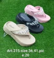 New stylish China made girls and ladies high soul comfortable fancy slippers. 