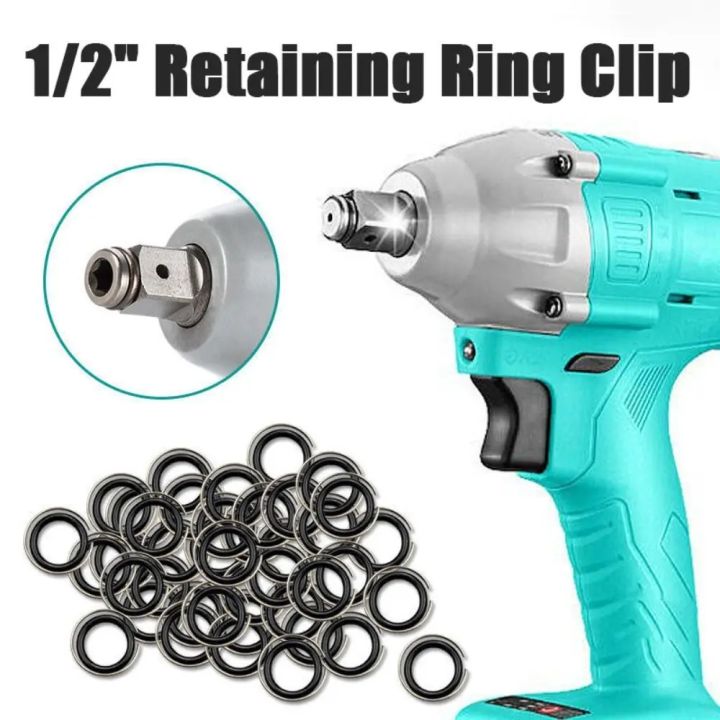 10/20PCS%201/2%20inch%20Retaining%20Ring%20Clip%20With%20O-Ring%20Socket%20Impact%20Wrench%20Snap%20Ring%20Durable%20Anti%20Detachment%20-%20Image%203