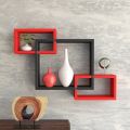 laminated wooden intersecting box shelf Wall mounted decoration shelves Interlocking shelves 3 Tier decoration shelves Box shelves Storage shelves. 