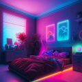 LED Strip with Remote & App, RGB+IC Neon Strip Lights, Flexible Light for Gaming Room, Bedroom Decor Lights, Vibrant Neon Light,. 