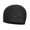 Women Men Spandex Swimming Cap Black Lightning Shark Skin Letters Print Water Caps Bathing Hat Swim Pool Accessories for Adults. 