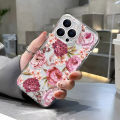 Girls Flower Transparent Phone Case For iPhone 16 Pro Case iPhone 13 11 15 12 14 Pro Max 16E Shockproof Cover. 