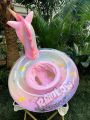Swim Ring Inflatable Pool Float Baby Rainbow Sequined Unicorn for Kids Swimming Circle Children Swim Ring Pool Toys Floating.