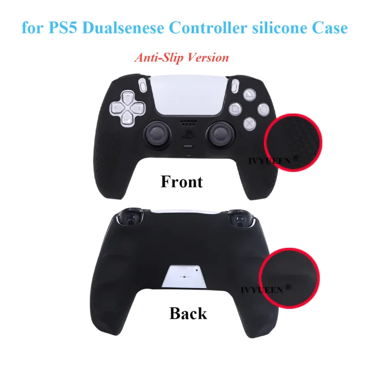 IVYUEEN%20Studded%20Protective%20Cover%20Skin%20for%20PlayStation%205%20DualSense%20PS5%20Controller%20Silicone%20Gamepad%20Case%20ThumbSticks%20Grips%20-%20Image%205