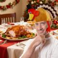 Christmas Turkey Hat Funny Roasted Turkey Hat Cooked Chicken Costumes Accessories For Dressing Props Cosplay Holiday Dress Up.