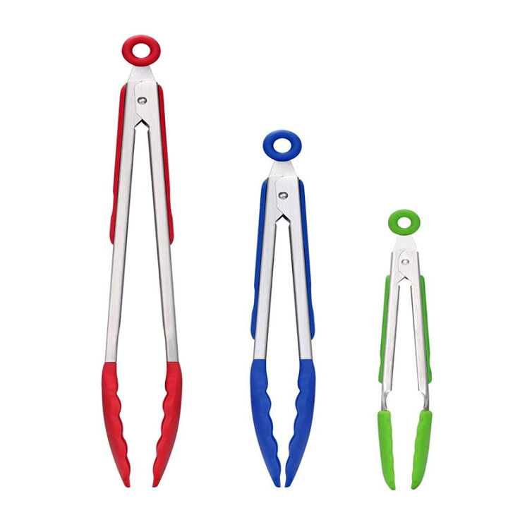 7/9/12inch%20Silicone%20Kitchen%20BBQ%20Tongs%20Stainless%20Steel%20Locking%20Cooking%20Tongs%20with%20Silicone%20Tips%20Non-Slip%20Food%20Tongs%20for%20Cooking%20-%20Image%202