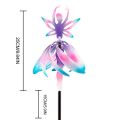 2025 Magical Kinetic Metal Windmill Spinner Unique Fairy-Ballerina Wind-Spinner Handcrafted Metal Garden Art Angel Ornament. 