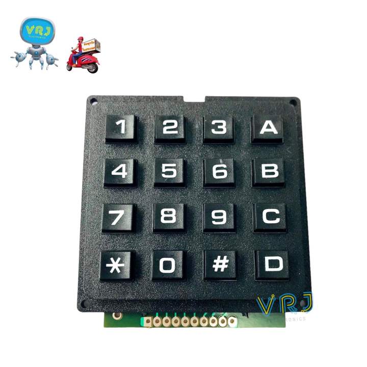 Numeric keypad with 4*4 letters, size 65*65mm