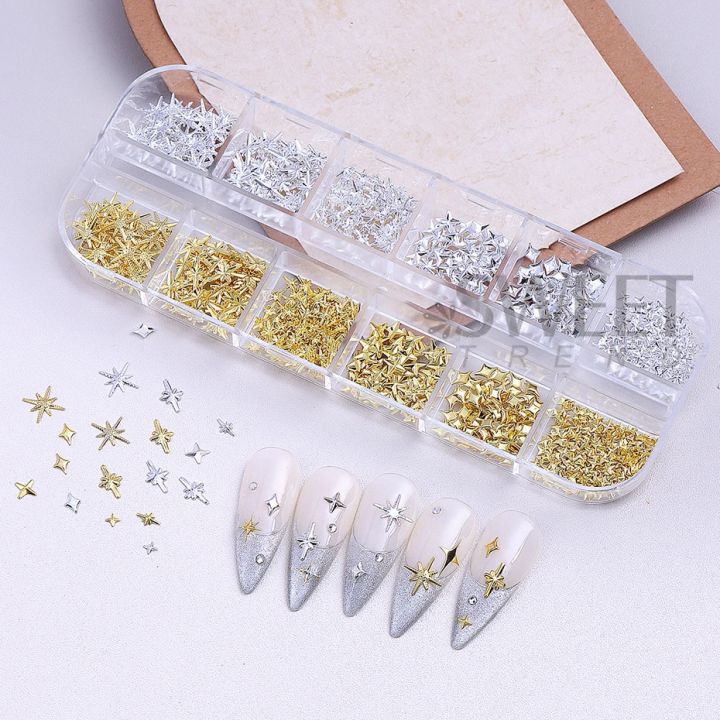12%20Grids%20Gold%20Silver%20Stars%20Nail%20Charm%203D%20Metal%20Rivet%20Star%20Nail%20Art%20Decoration%20Y2K%20Punk%20Style%20Manicure%20Accessories%20Nail%20Supplies%20-%20Image%206