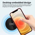 Quick Wireless Desktop Embedded Charger For iPhone 16 15 14 13 12  S24 S23   Phone Fast Inductive Charging. 