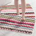 Flocking Carpet Bedside Foot Mat Door Mats Kitchen Bathroom Water Absorption and Anti slip Mat Toilet Bathroom Floor. 