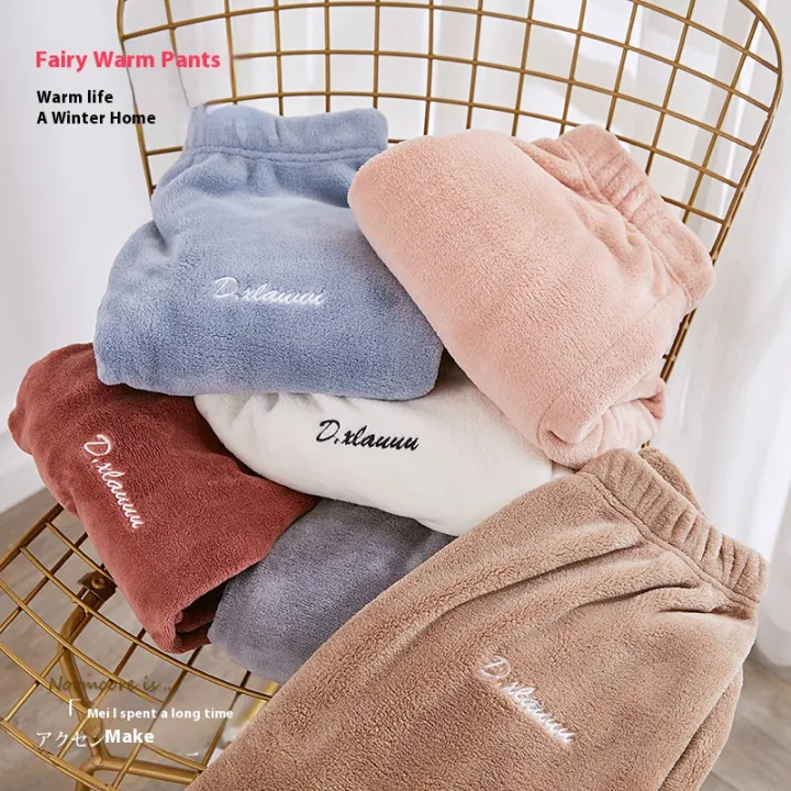 Autumn%20and%20Winter%20New%20Women's%20Warm%20Pajama%20Pants%20Girls%20Students%20Thickened%20Coral%20Fleece%20Pajama%20Pants%20Fairy%20Warm%20Pants%20Homewear%20-%20Image%203