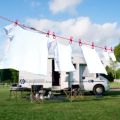 Portable Clothing Clothesline with 12 Clips Retractable Laundry Dryer Clothes Rope Drying Rack Cloth Hanging Line For Outdoor. 