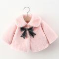 New Winter Jacket For Baby Girl Clothes Fashion Christmas Princess Cloak Autumn Warm Faux Fur Girls Coat 1-4 Years Kids Clothes. 