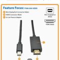 Mini displayport to Hd cable adapter Mdp to hdmi. 
