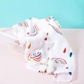 Elinfant 5pcs  Set Bamboo Cotton Muslin Bib Burp Cloth 100% Cotton 60*60cm 2 Layers Baby Scarf Handkerchief. 