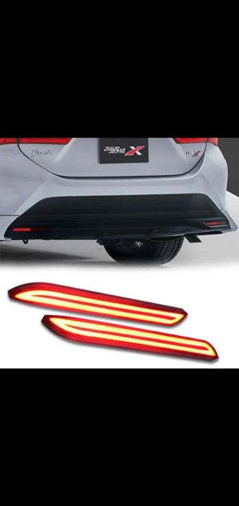 Toyota Corolla Altis Grande 2022 Back Bumper Lights Corolla X Lava Design