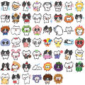 54Pcs Kawaii Colorful Cat Stickers Transparent Cat Decals For Phone Laptop Suitcase Notebook Skateboard Waterproof Stickers.