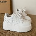 Women's Sneakers Spring Autumn Fashionable Casual Thick Soled Shoes Comfortable Height-increasing Platform Soles for Women.