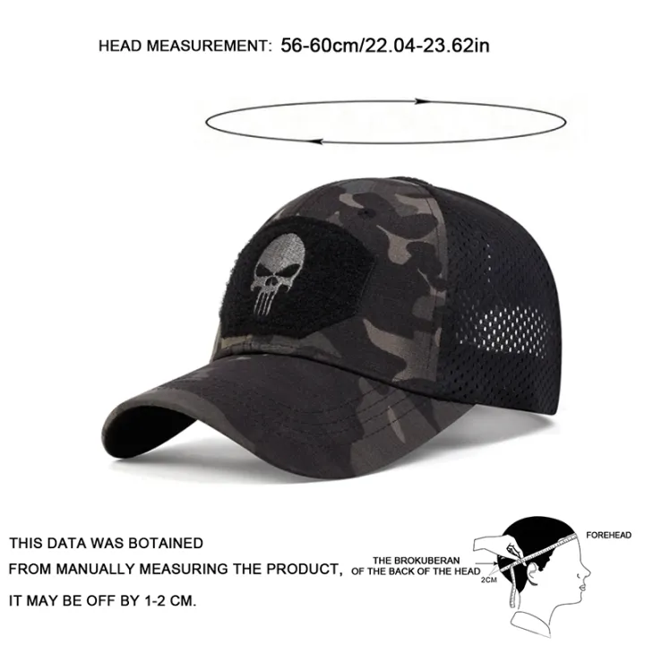 Unisex%20Skull%20Embroidered%20Top%20with%20Patch%20Breathable%20Baseball%20Caps%20Spring%20and%20Autumn%20Outdoor%20Adjustable%20Casual%20Hat%20Sunscreen%20Hat%20-%20Image%202