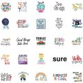 Inspirational Encourage Motivational Phrases Quotes Stickers Decals Skateboard, Laptop, Suitcase, Motorcycle 10/25Pcs. 