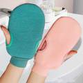 Baby bath towel strong back rub gloves wash home back rub mud Ash. 