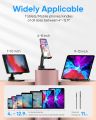 Adjustable Cell Phone Stand, Foldable Phone Holder Tablet Stand for Desk, Angle Height Adjustable Cell Phone Stand universal and foldable phone stand, mobile desktop phone stand adjustable for video calls, portable phone stand, (No Color Choice). 
