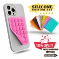 Silicon Suction Pad Phone Holder Self-Adhesive Rubber Suction Mobile Holder Silicone Suction Phone Case - Suction Cup Phone Holder | Sticky Phone Grip Mount With 24 Suction Cups | Anti-Slip Suction Phone Case Mount For Shower mirror Silicone Mobile Stand. 
