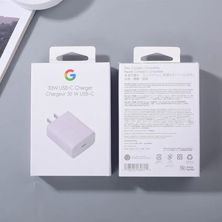 Google%2030W%20USB-C%20to%20USB-C%20Fast%20Charging%20Adapter%20%E2%80%93%20Type-C%20Wall%20Charger%20for%20Pixel%20&%20Compatible%20Devices%20-%20Image%203