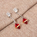 Kurapika Cosplay Ear Clip No Piercing Eardrop Anime Hunter x Hunter Drop Earrings for Women Men Jewelry Gift. 