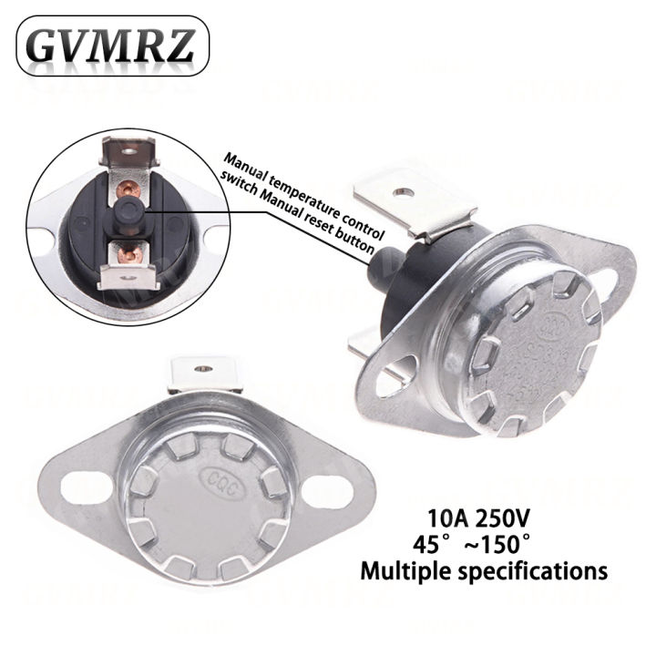 1PCS%20KSD301%20KSD303%2010A%2045%20150%20C%20Degrees%20Celsius%20Manual%20Reset%20Thermostat%20Normally%20Closed%20Temperature%20Switch%20Temperature%20Control%20-%20Image%205