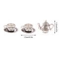 1Set 1:12 Dollhouse Miniature Hand-brewed Coffee Stand Glass Pot Funnel Mini Coffee Stand Coffee Maker Cup Model Kitchen Decor. 