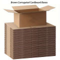 Mailing Shipping Boxes, 7.6x3.94x5.1inches, Brown Corrugated Cardboard Mailer Box With Lids, Single Wall, 32Lb/sq inch,. 