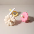2026 Hot Sale Baby Flower Shape Teether Silicone Pacifier Teether Big Size Baby BPA Free Teether Toy. 
