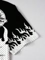 2026 Summer New Men's Suit - Street Casual Fashion Comfortable Soft Breathable Lightweight 3D Angel Pattern Print.