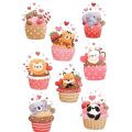 Kawaii Cute Animals A5 sticker UNCUT Sticker Sheet For Notebook Journals Water Bottle. 