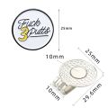 1 Pcs Golf Ball Marker For Golfers Golf Cap Clips With Magnet Mark Golf Ball Position Removable Metal Drop Ship.
