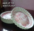"eco friendly disposable Paper plates" pack of 100. 