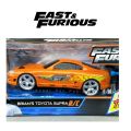 Toyota Supra MK4 Orange Fast & Furious 1/24 Scale RC Car (Plastic Body). 