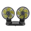 EAFC Mini Car Fan 360 Degree Rotating Cooling Wind Low Noise Summer Car Air Conditioning Cold Fan Ventilation Car Home 5V USB. 