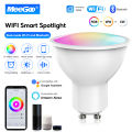 Tuya ZigBee/WiFi GU10 Smart LED Bulb RGB+C+W White Dimmable Lamp Smart Life App Control Voice Alexa  For Home Wall Hot New. 