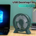 USB Mini Portable Fan Desktop Fan Silent Small Fan For Student Dormitory Computer Summer Gadget Home Office Rechargeable Fan.